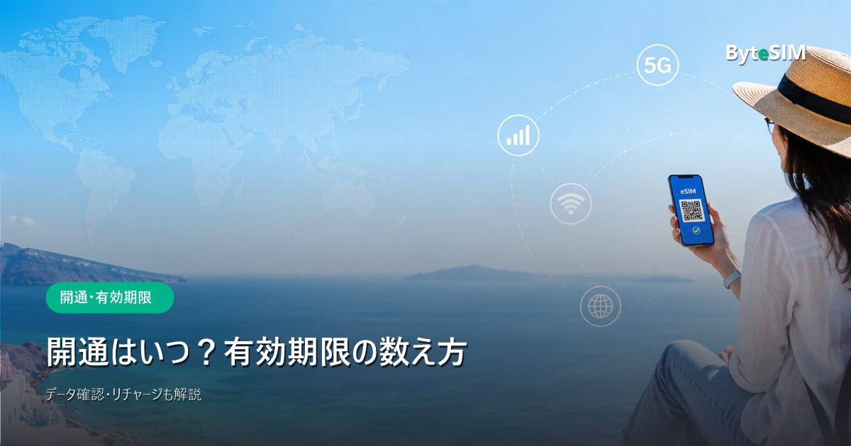 ByteSIMの開通と有効期限