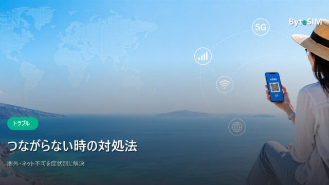 ByteSIMがつながらない時の対処法