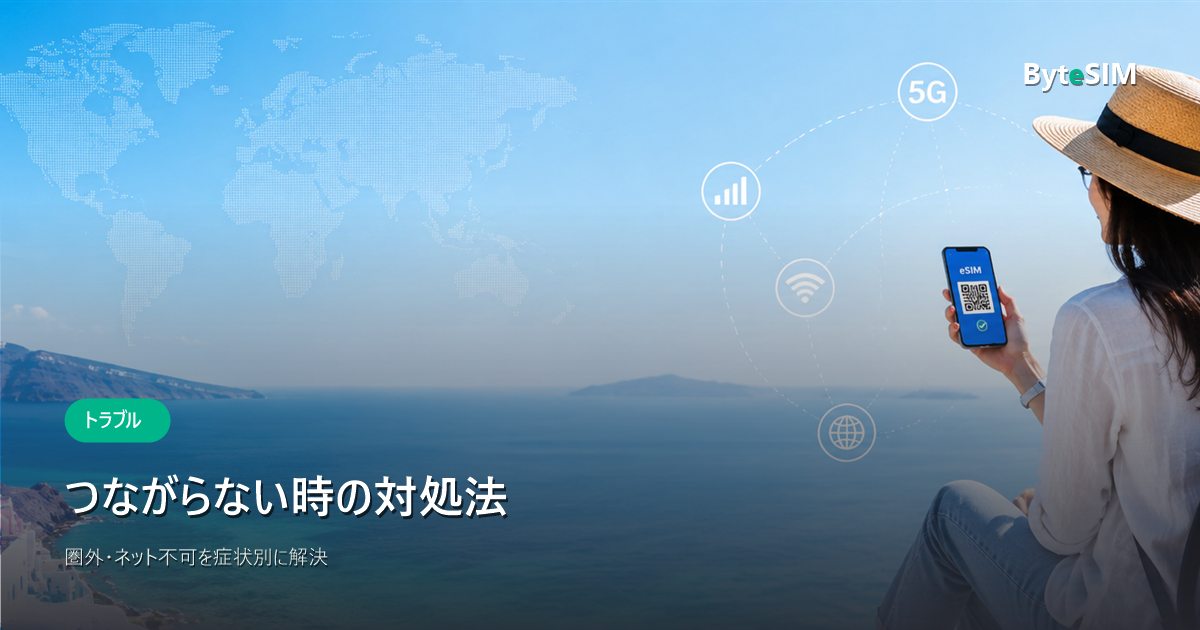 ByteSIMがつながらない時の対処法